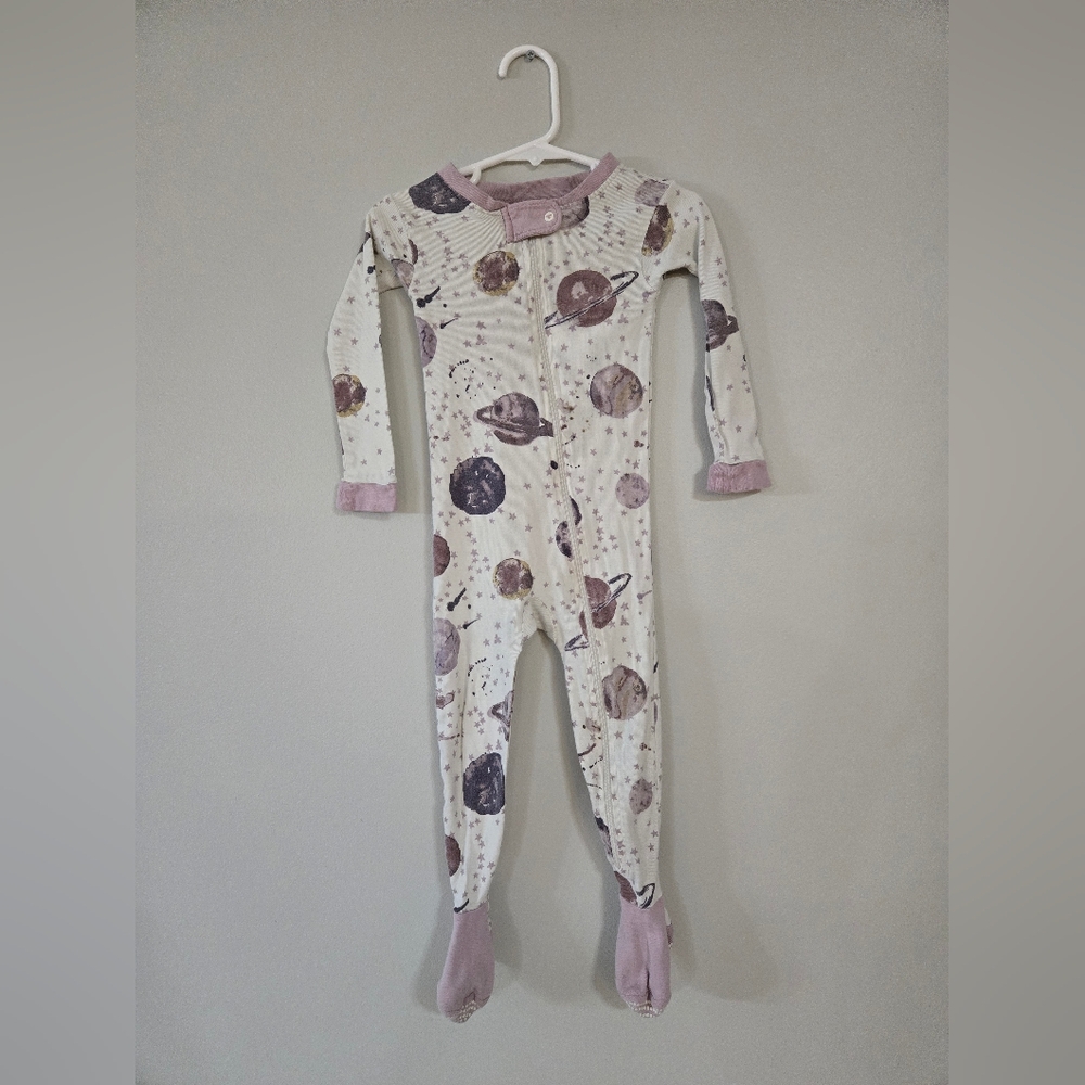 Babies' Burt's Bees Starry Galaxy Fitted One-piece Organic Cotton Pajamas 18M